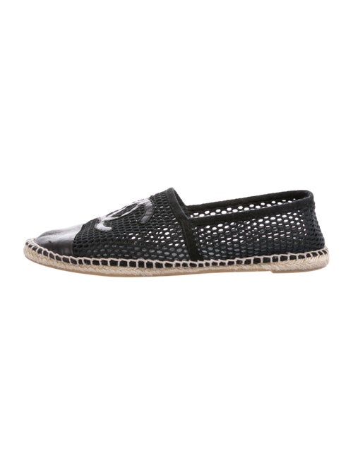 Chanel CC Mesh Espadrilles Black