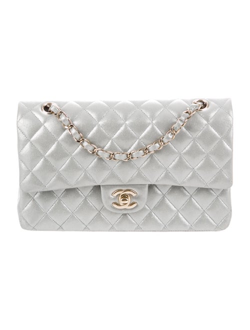 Chanel Classic Medium Double Flap Bag Grey