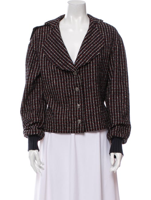 Chanel 2008 Tweed Pattern Jacket Black