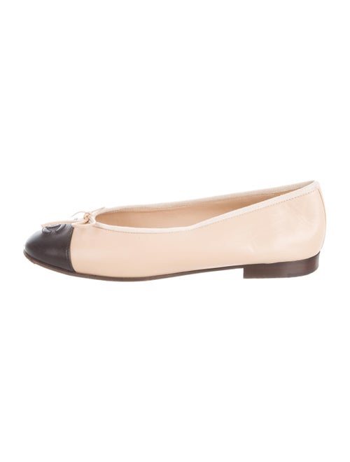Chanel Leather Round-Toe Ballet Flats