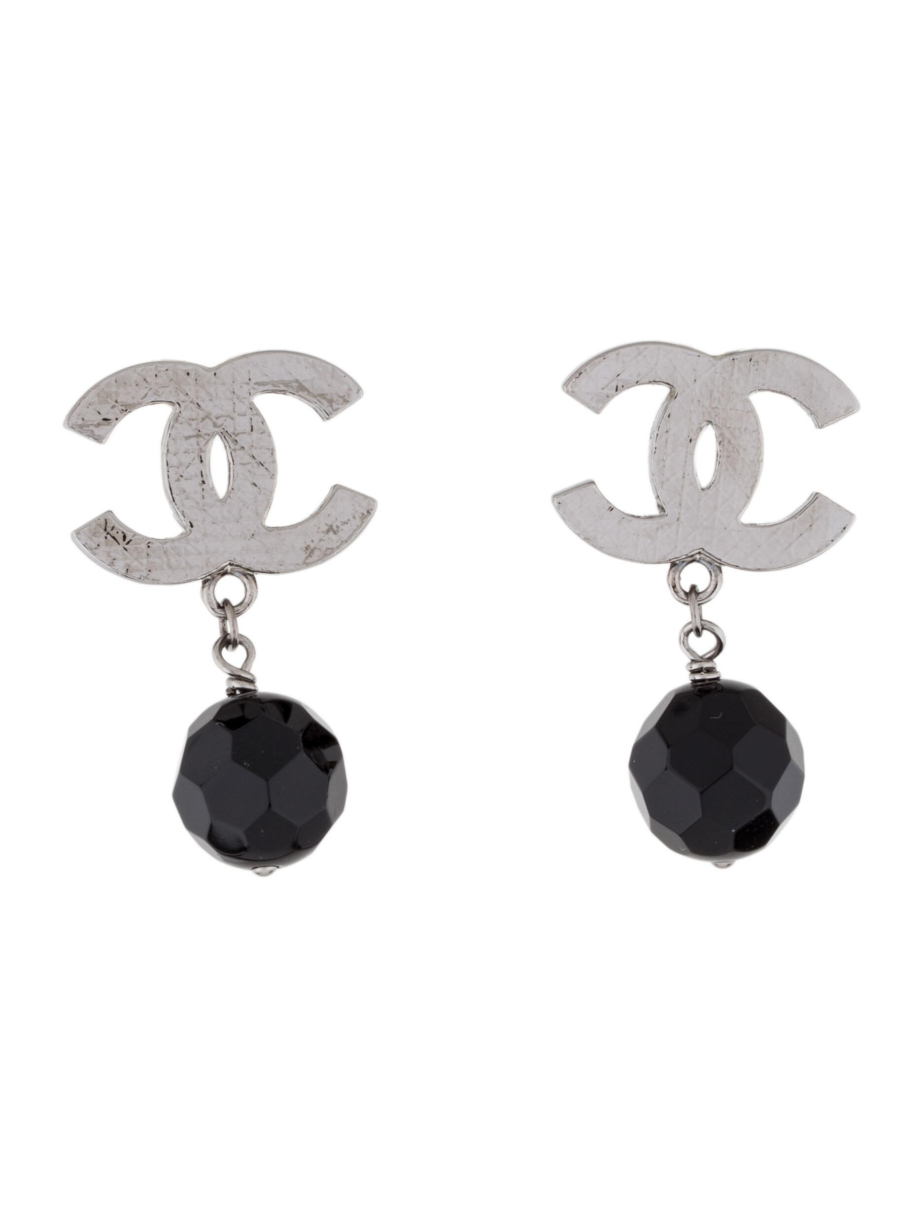 Chanel Resin CC ClipOn Earrings Earrings CHA472626 The RealReal