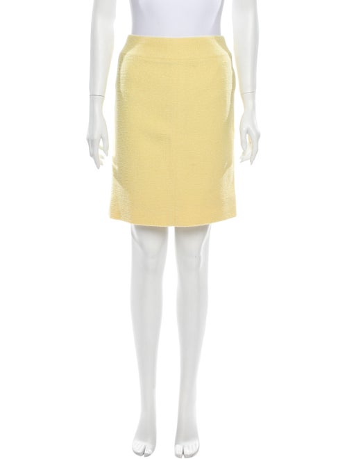 Chanel Vintage Mini Skirt Yellow