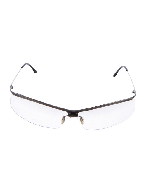 Chanel Rimless Logo Sunglasses Gold