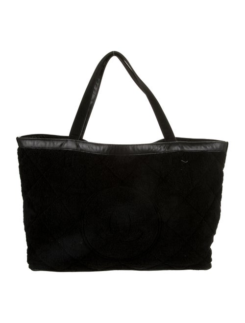 Chanel Terry Beach Tote Black