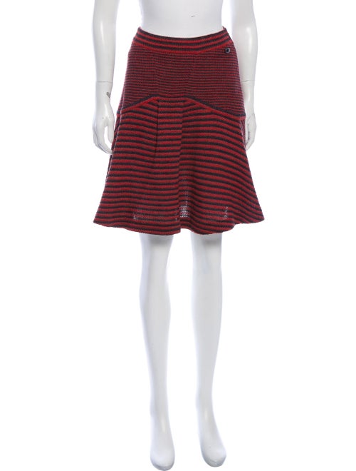 Chanel Striped Knit Skirt