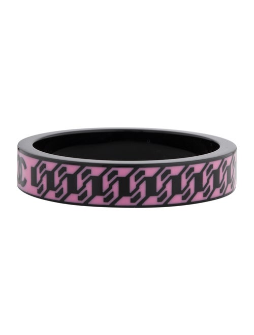 Chanel Resin Bangle silver