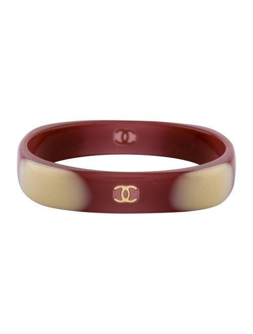 Chanel Resin CC Bangle gold