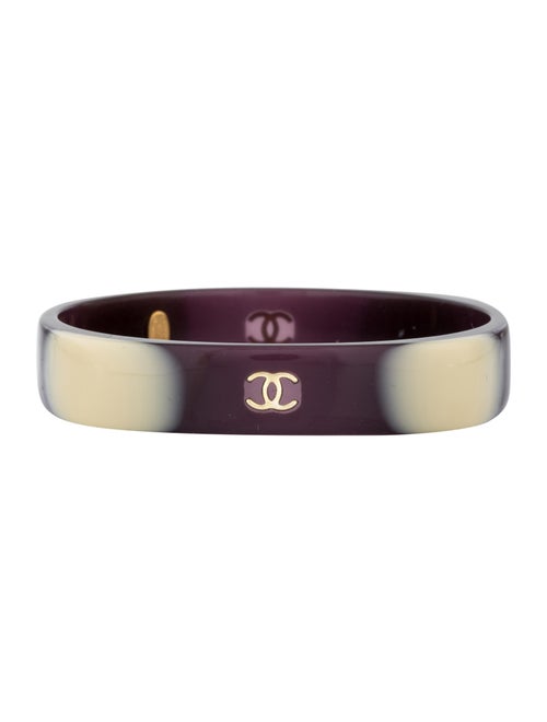 Chanel Resin CC Bangle gold