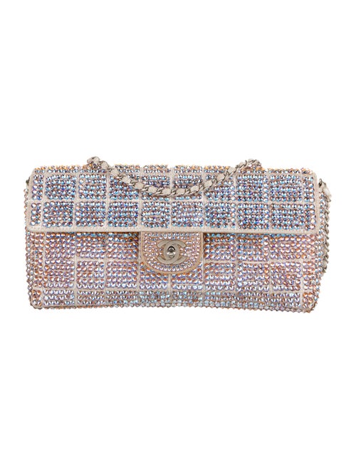 Chanel Strass E/W Flap Bag Pink