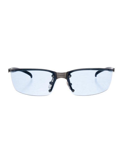 Chanel Rimless CC Sunglasses Grey