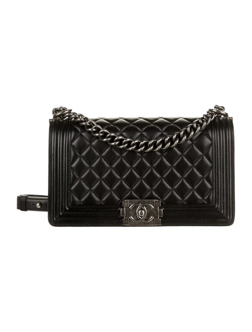 Chanel Medium Quilted Boy Bag Black