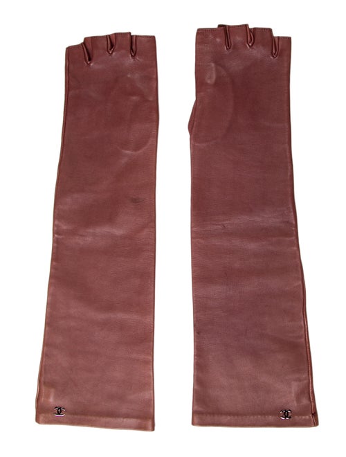 Chanel Lambskin Fingerless Gloves