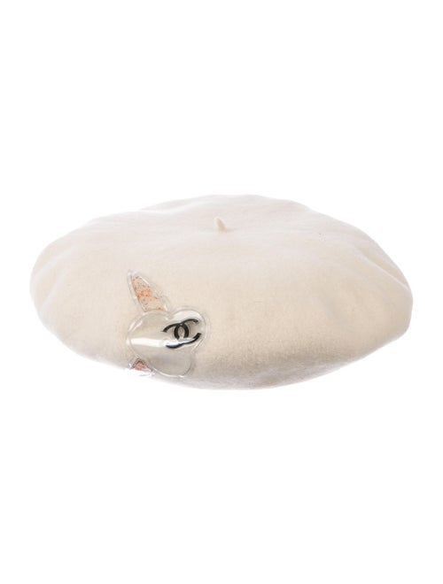 Chanel Wool Camellia Beret wool