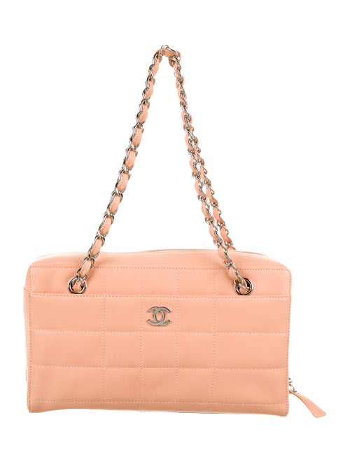 Chanel Square Quilt Shoulder Bag silver
