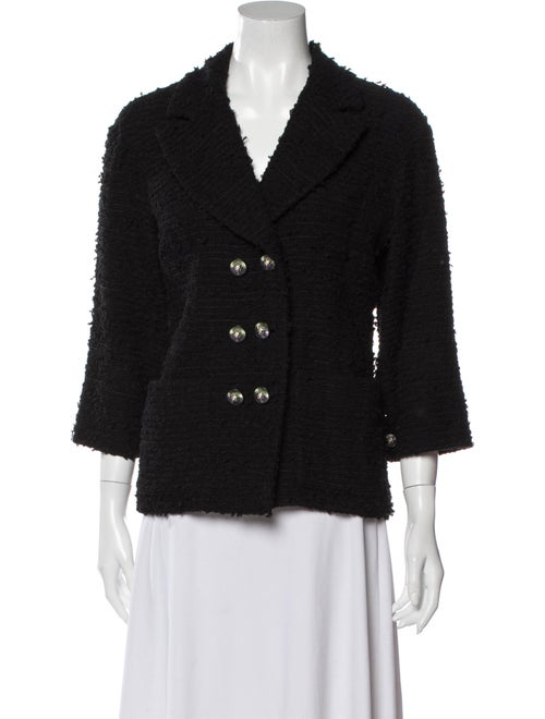 Chanel 2017 Tweed Pattern Evening Jacket Black