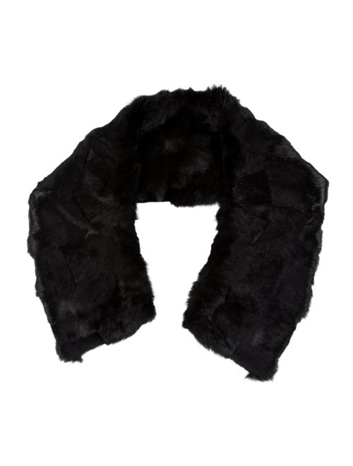 Chanel Dyed Fur Stole Black