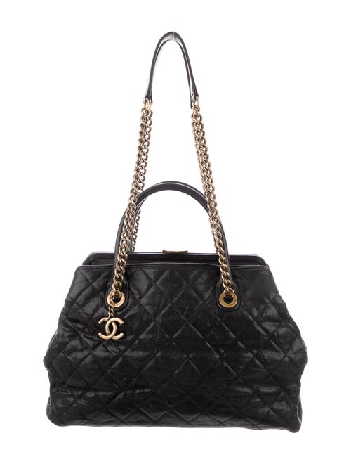 Chanel Caviar Frame Bag Black