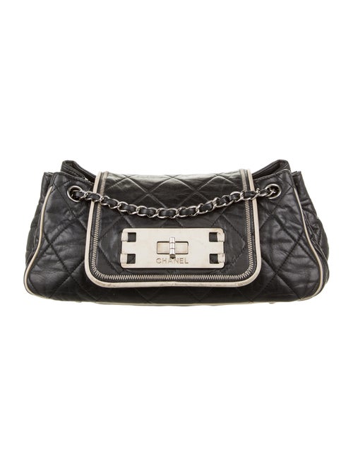 Chanel E/W Accordion Flap Bag Black