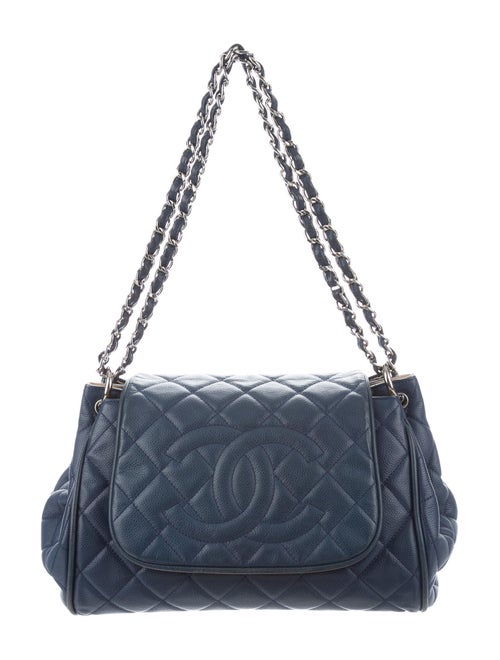 Chanel Timeless Accordion Flap Bag silver