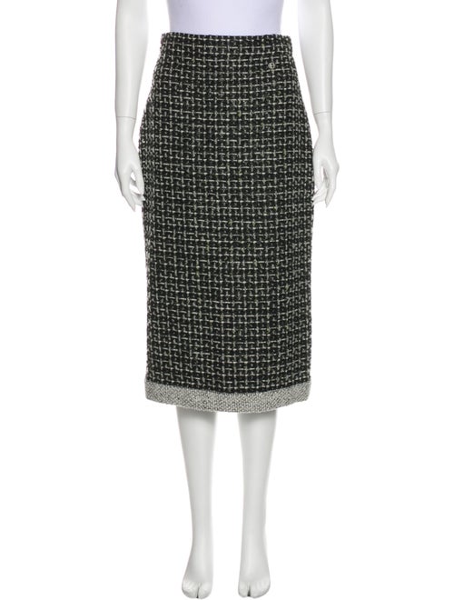 Chanel 2017 Midi Length Skirt Black