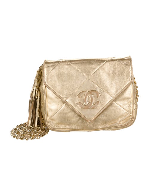 Chanel Vintage Envelope Flap Bag Gold