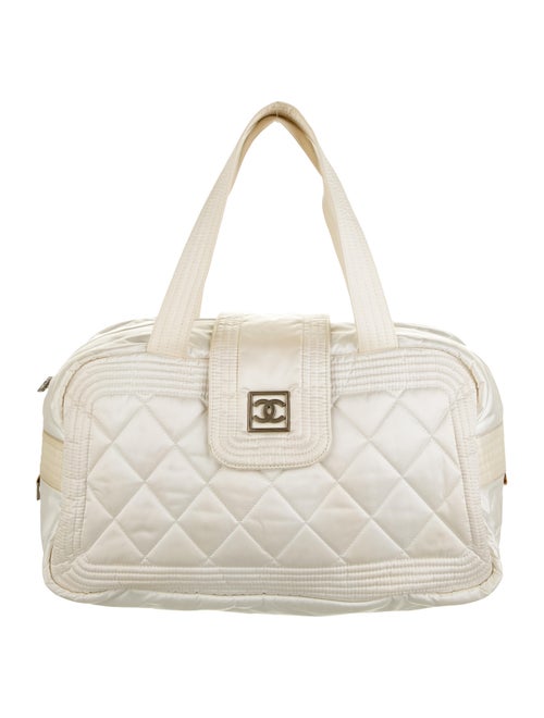 Chanel Sport Ligne Bowling Bag silver