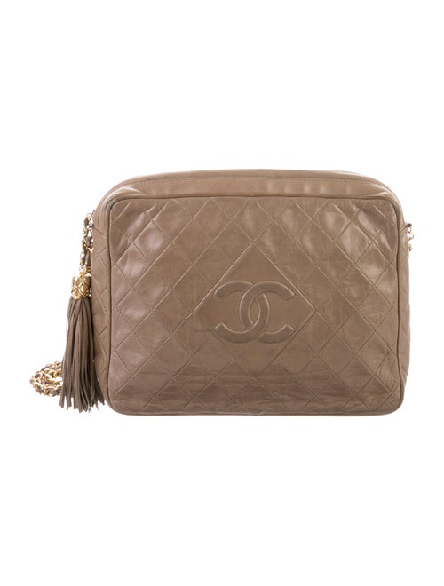 Chanel Vintage Quilted Camera Bag gold