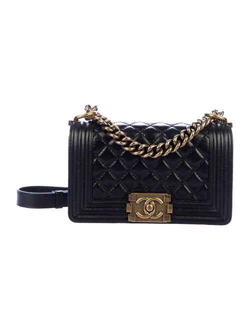 Chanel Small Quilted Boy Bag Black