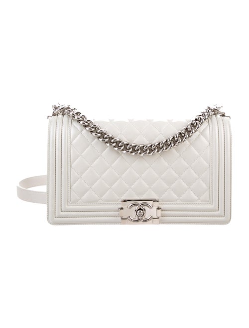 Chanel Medium Quilted Boy Bag Metallic