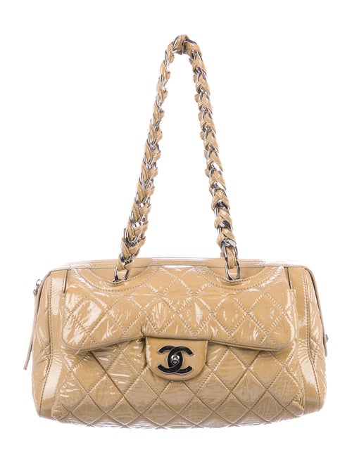 Chanel Large Day Glo Flap Bag Tan