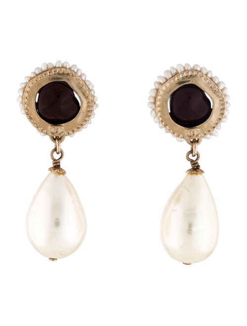 Chanel Pearl, Resin & Faux Pearl Clip-On Earrings