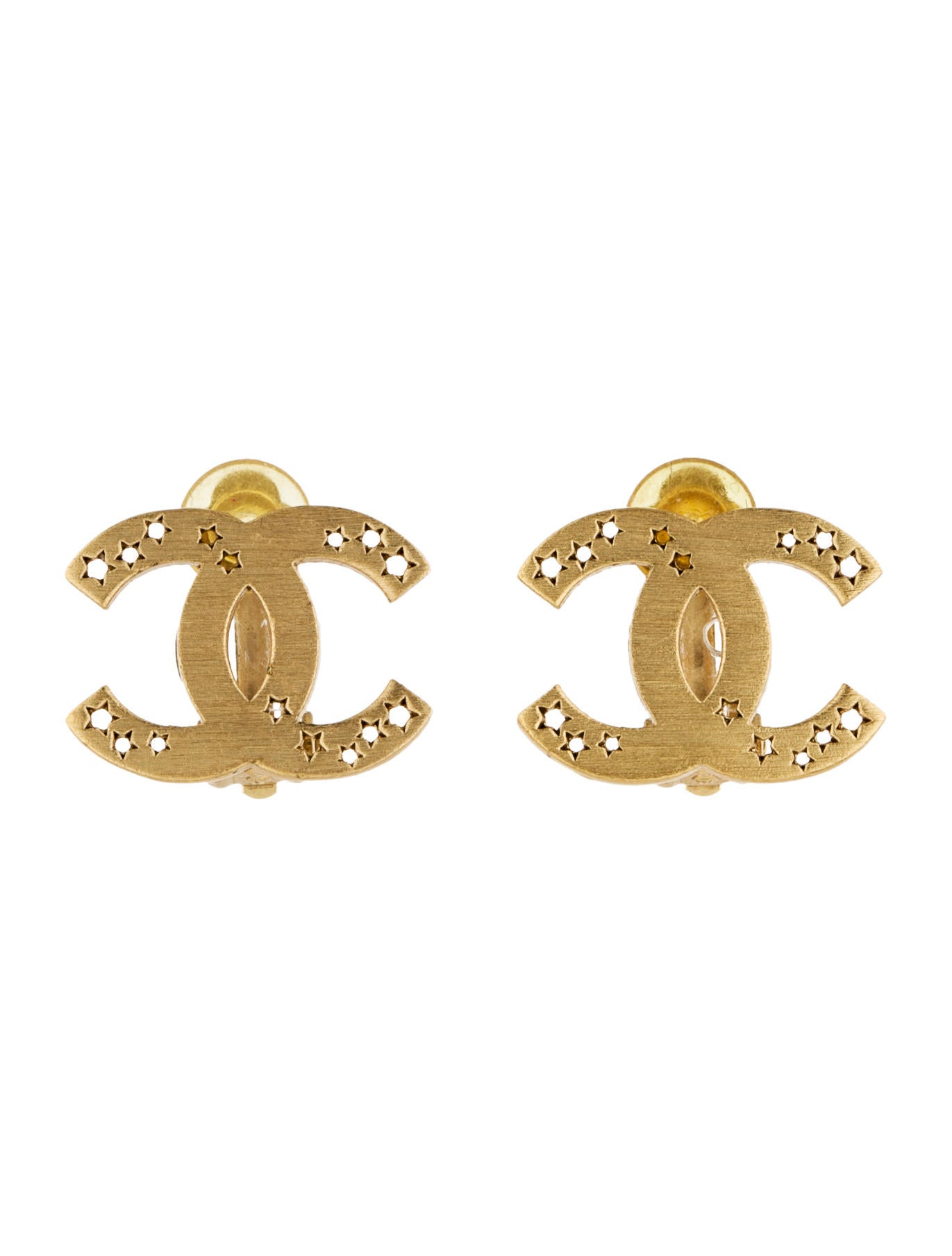 Chanel Logo ClipOn Earrings Earrings CHA48771 The RealReal