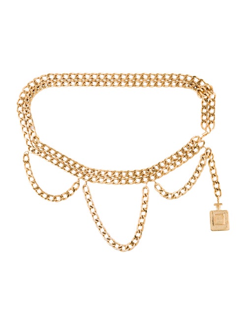 Chanel Vintage Coco Chain-Link Belt Gold