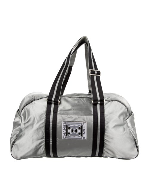 Chanel Sport Ligne Duffle Bag Silver
