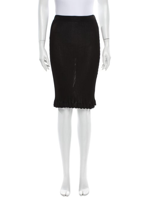 Chanel 1997 Knee-Length Skirt Black