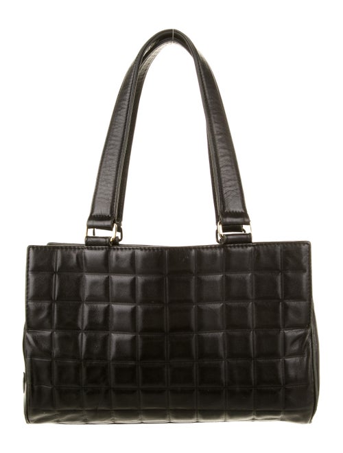 Chanel Vintage Chocolate Bar Bowler Bag Black