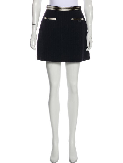 Chanel Sport Wool Skirt Black