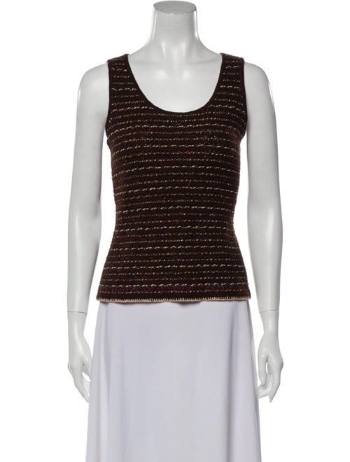 Chanel 1998 Cashmere Top Brown