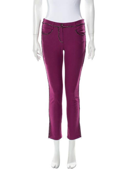 Chanel 2012 Skinny Leg Jeans Purple