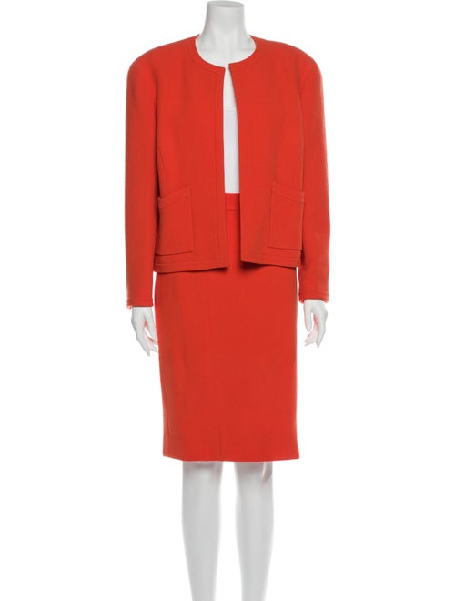 Chanel Chanel Boutique Skirt Suit Orange