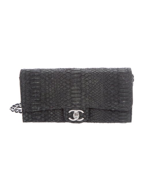 Chanel Python Ultimate Stitch Clutch On Chain Gree