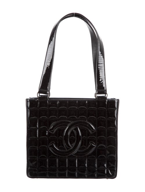 Chanel Chocolate Bar Shoulder Bag Black