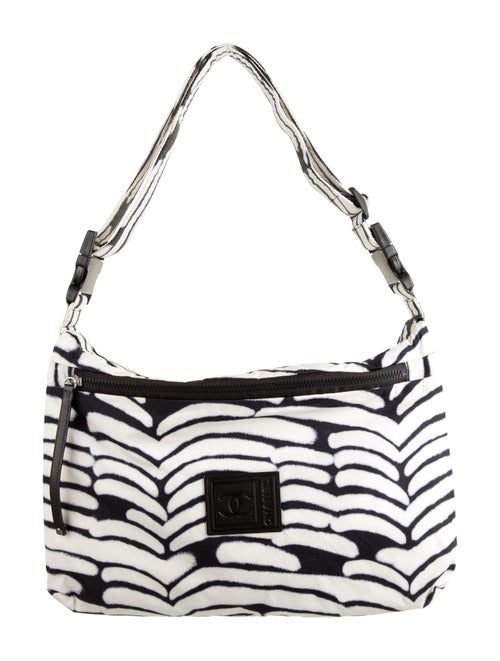 Chanel Sport Nylon Messenger Bag White