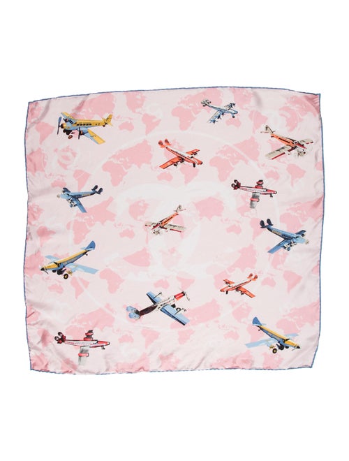 Chanel Air Chanel Silk Scarf multicolor