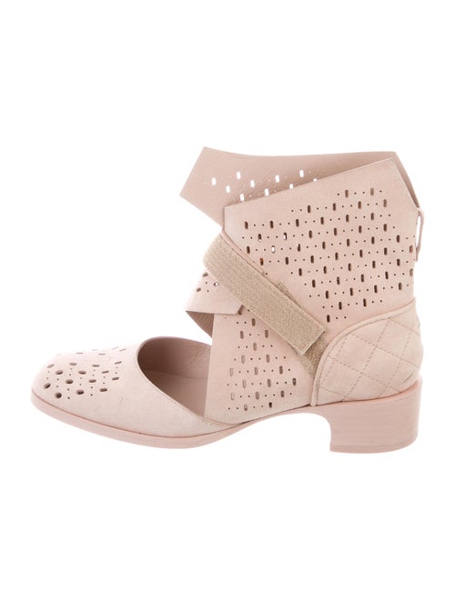 Chanel Suede Boots Pink