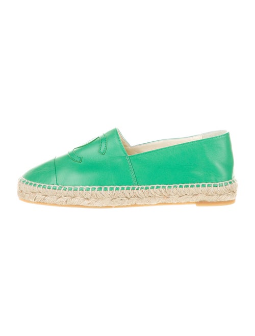 Chanel CC Lambskin Espadrilles Leather Espadrilles