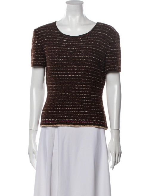 Chanel 1998 Cashmere Top Brown