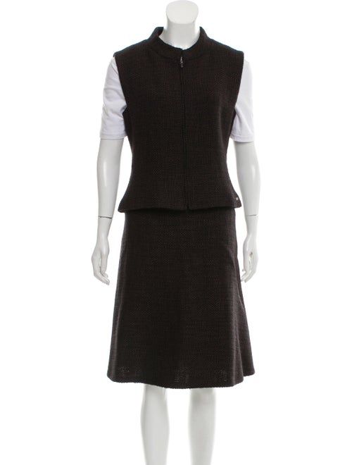 Chanel Wool Tweed Skirt Set wool