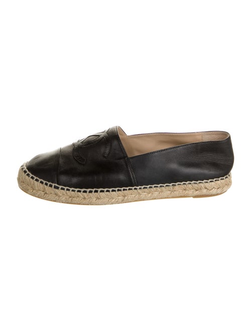 Chanel CC Lambskin Espadrilles Leather Espadrilles