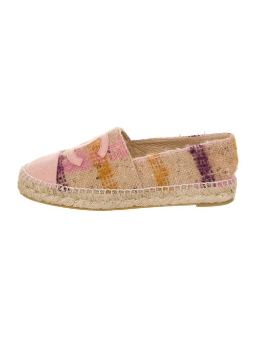 Chanel Plaid CC Espadrilles Interlocking CC Logo E